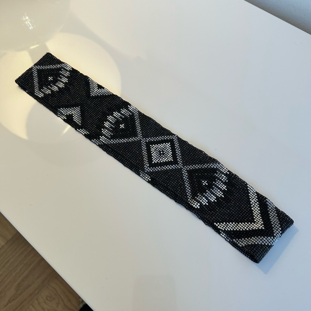 Beaded Stretchy Tribal Aztec Belt